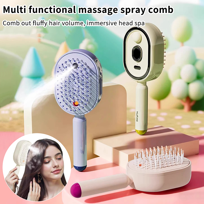 Hair Care Is Self Care - Multifunctional Massage Comb,Electric Spray Air Cushion