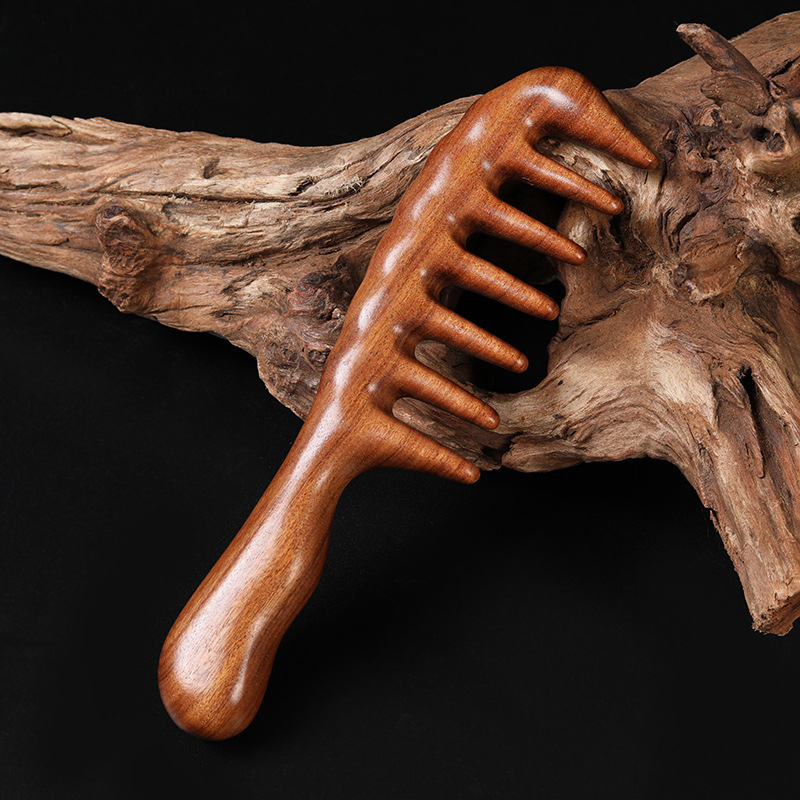 Hair Care Gift - Natural Sandalwood Hair Combs Anti-Static Wooden