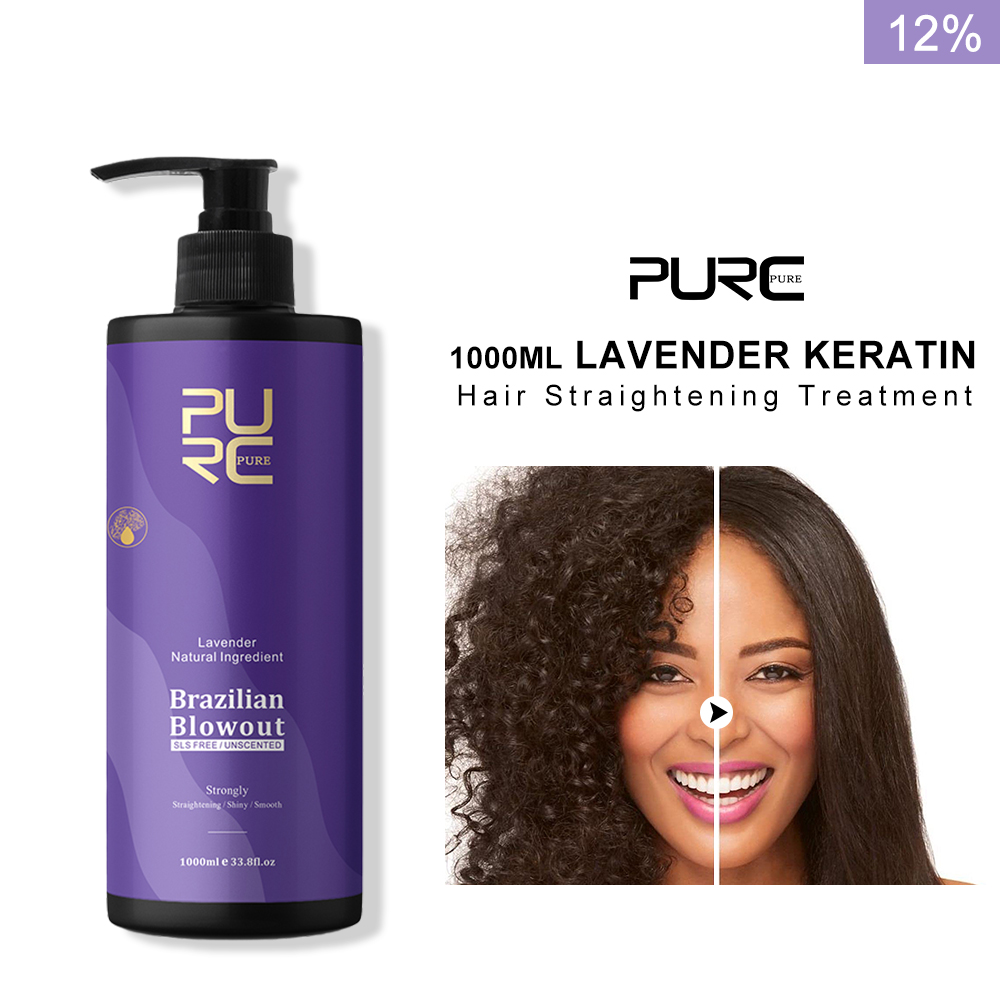 Hair Care Keratin Shampoo - PURC Lavender 12% Brazilian Keratin Straightening