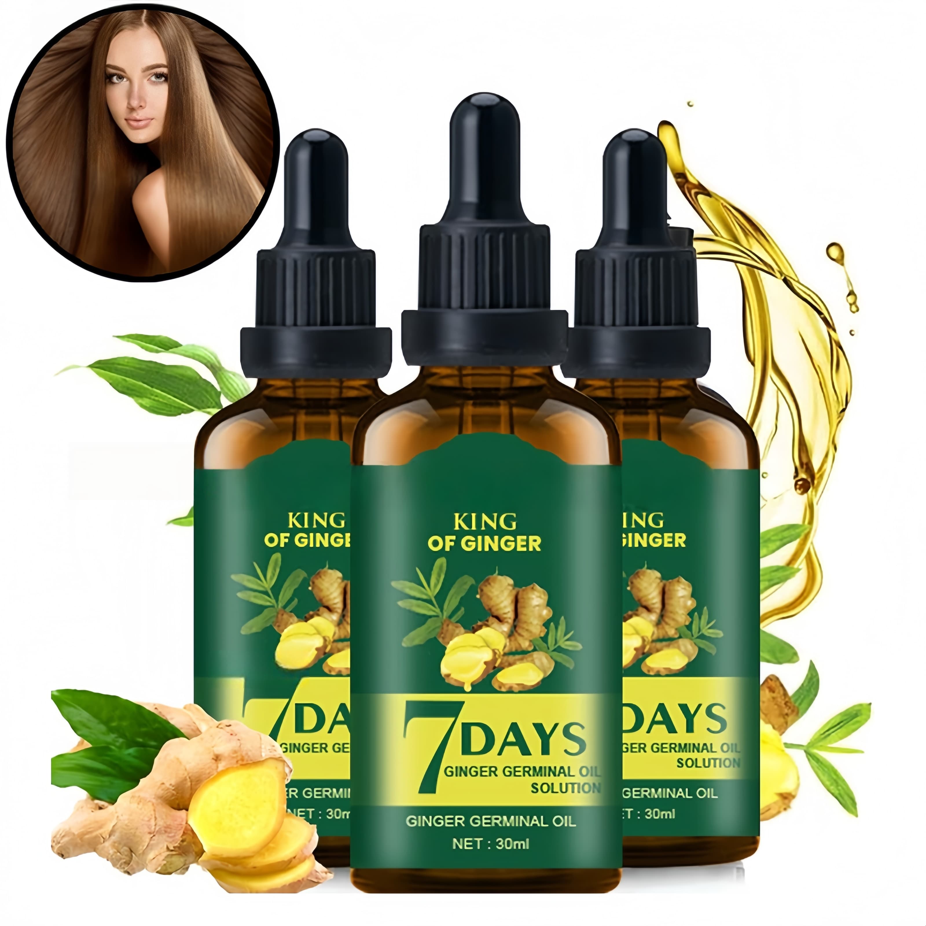 Hair Growth Oil Ginger Biotin  - đánh giá và giá Hair Care Essence Oil