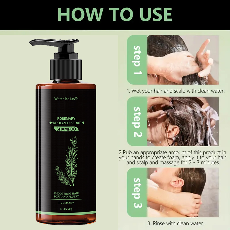 Rosemary Keratin Hydrolyzed Sh - đánh giá và giá Hair Care Keratin Shampoo