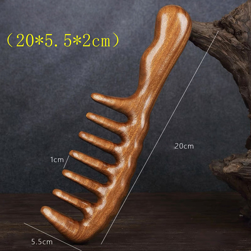 Natural Sandalwood Hair Combs  - đánh giá và giá Hair Care Gift