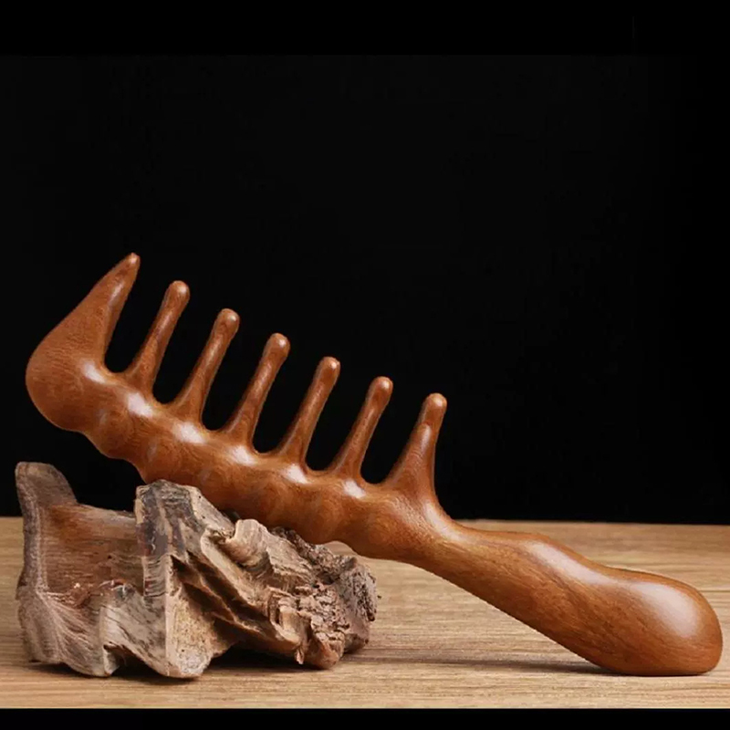 Natural Sandalwood Hair Combs  - đánh giá và giá Hair Care Gift