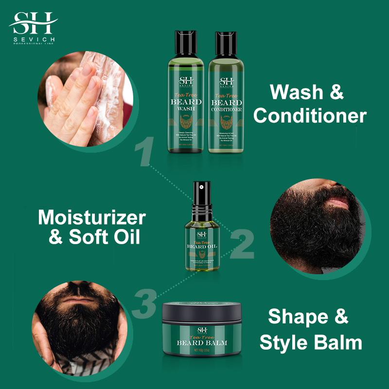 Sevich Tea Tree Beard Care Ser - đánh giá và giá Hair Care Essence Oil