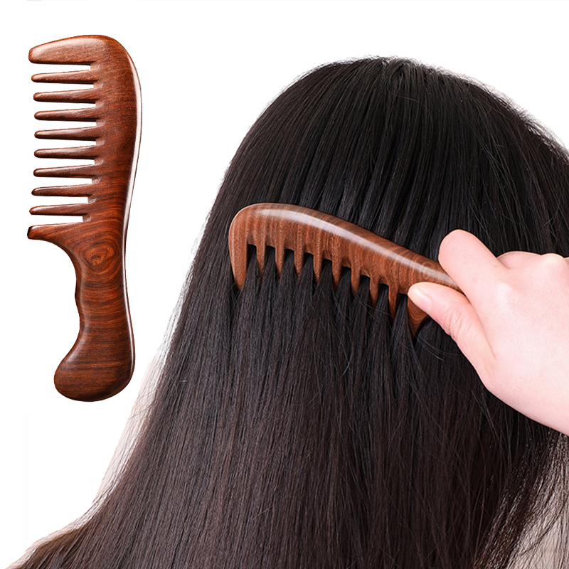 Natural Sandalwood Hair Combs  - đánh giá và giá Hair Care Gift