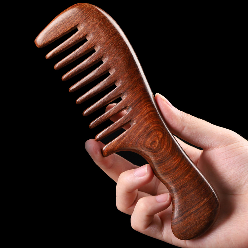 Natural Sandalwood Hair Combs  - đánh giá và giá Hair Care Gift