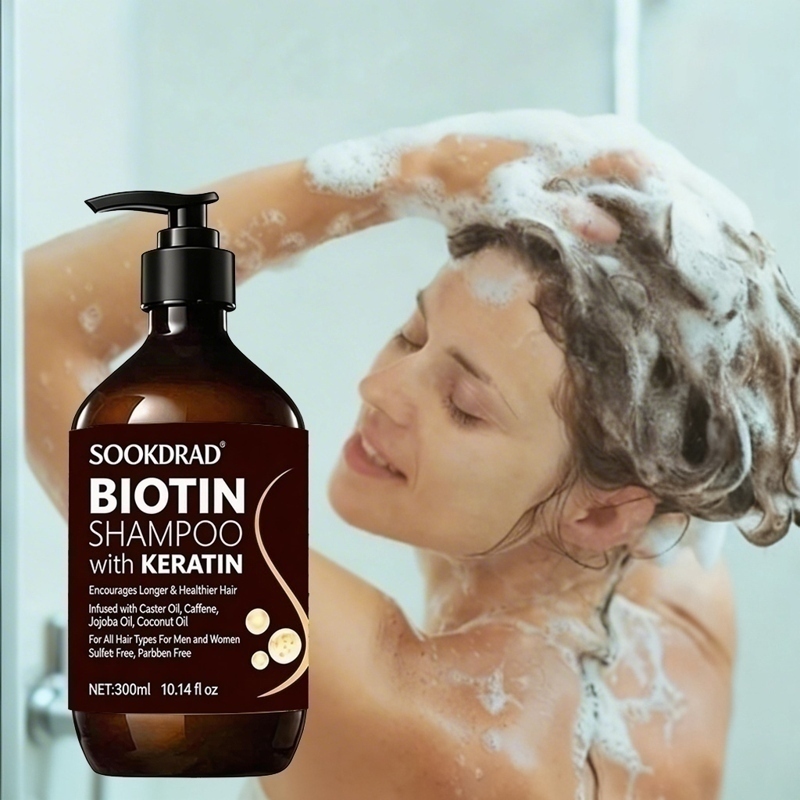 Biotin Keratin Hair Shampoo, L - đánh giá và giá Hair Care Keratin Shampoo