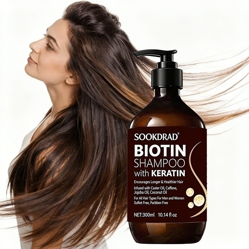 Biotin Keratin Hair Shampoo, L - đánh giá và giá Hair Care Keratin Shampoo