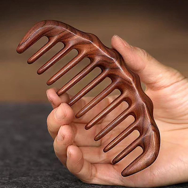 Natural Sandalwood Hair Combs  - đánh giá và giá Hair Care Gift