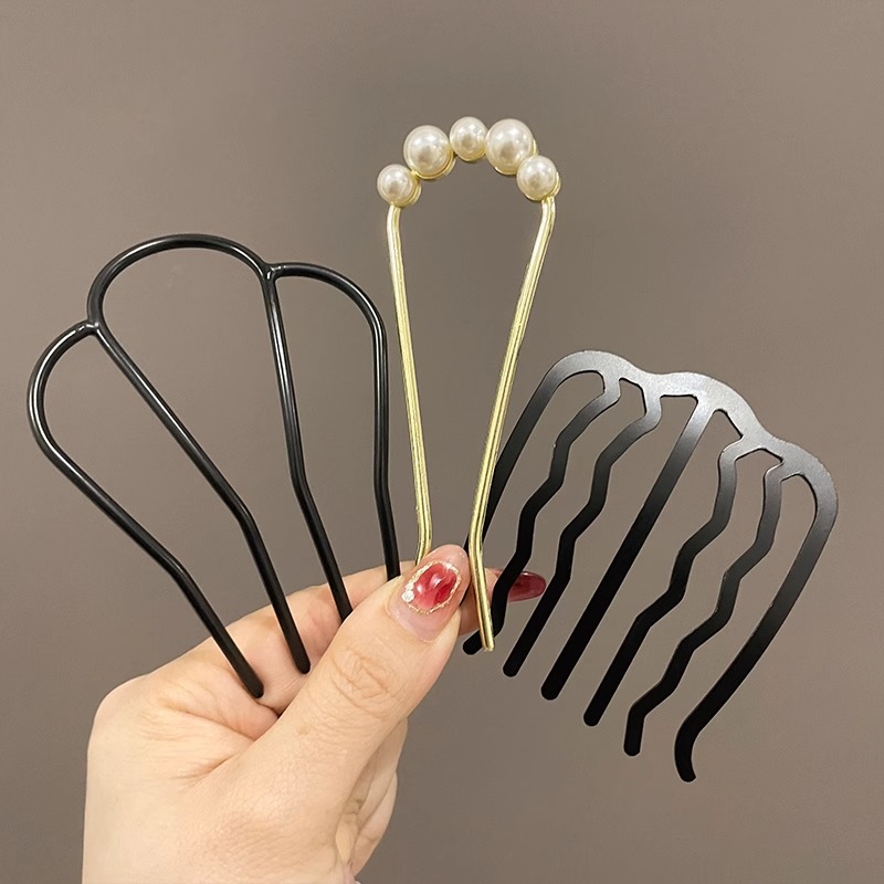 Metal U-Shaped Hair Fork Combs - đánh giá và giá Hair Care Japanese