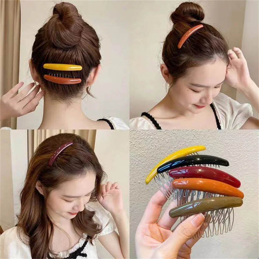 Màu Trơn Nữ Chuối Tóc Cột Tóc  - đánh giá và giá Hair Care Korean Products