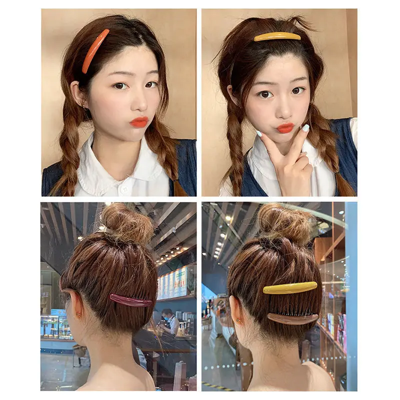 Màu Trơn Nữ Chuối Tóc Cột Tóc  - đánh giá và giá Hair Care Korean Products