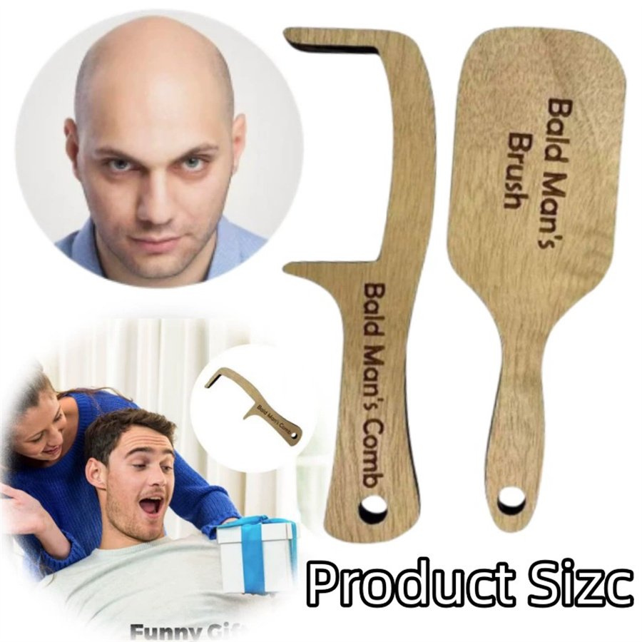 Wooden Comb for Bald Men Funny - đánh giá và giá Hair Care Gift