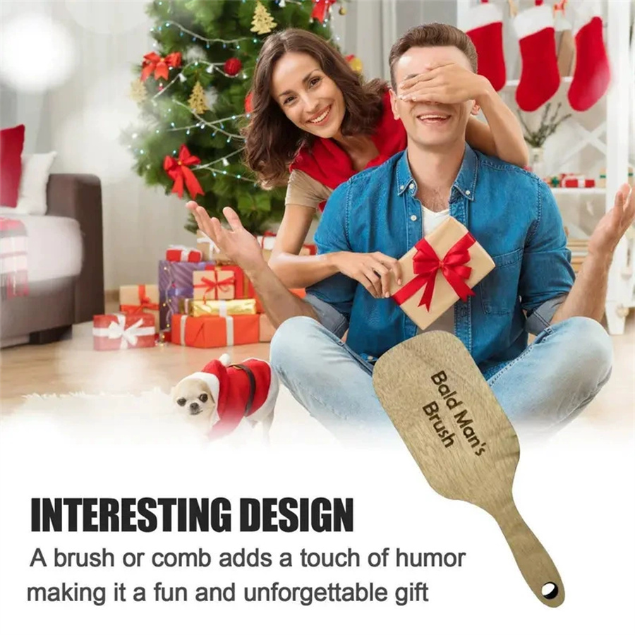 Wooden Comb for Bald Men Funny - đánh giá và giá Hair Care Gift