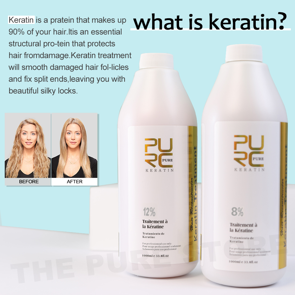 PURC 12% Keratin Smoothing Hai - đánh giá và giá Hair Care Keratin Shampoo