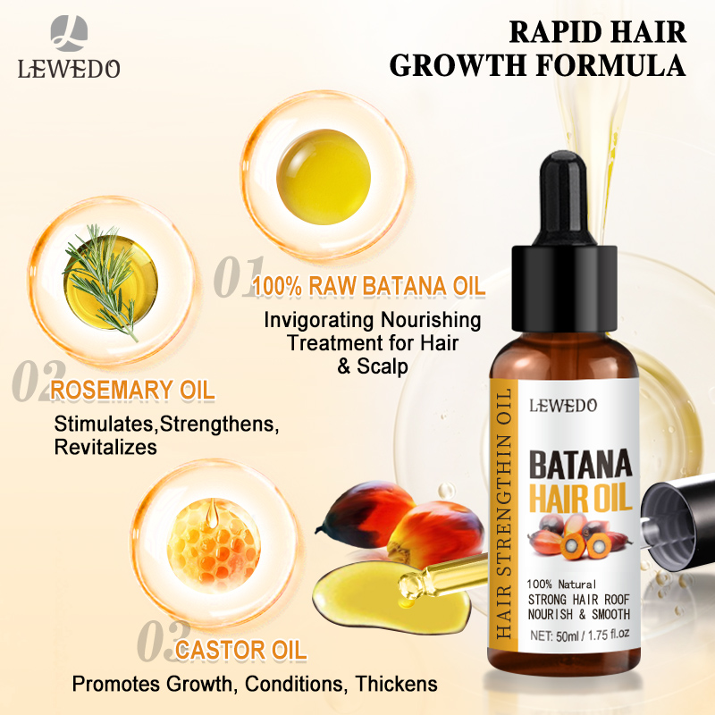 LEWEDO Batana Oil Hair Growth  - đánh giá và giá Hair Care Essence Oil