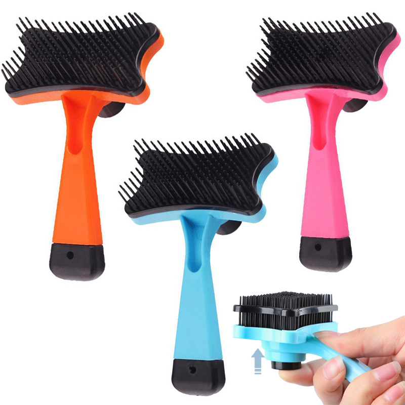 1pc Self Cleaning Pet Slicker  - đánh giá và giá Hair Care Is Self Care