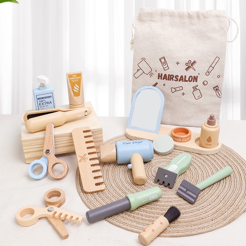 Wooden Pretend Hairdressing Ma - đánh giá và giá Hair Care Gift