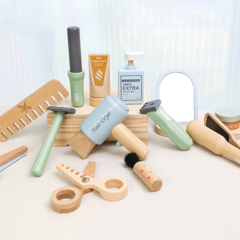 Wooden Pretend Hairdressing Ma - đánh giá và giá Hair Care Gift