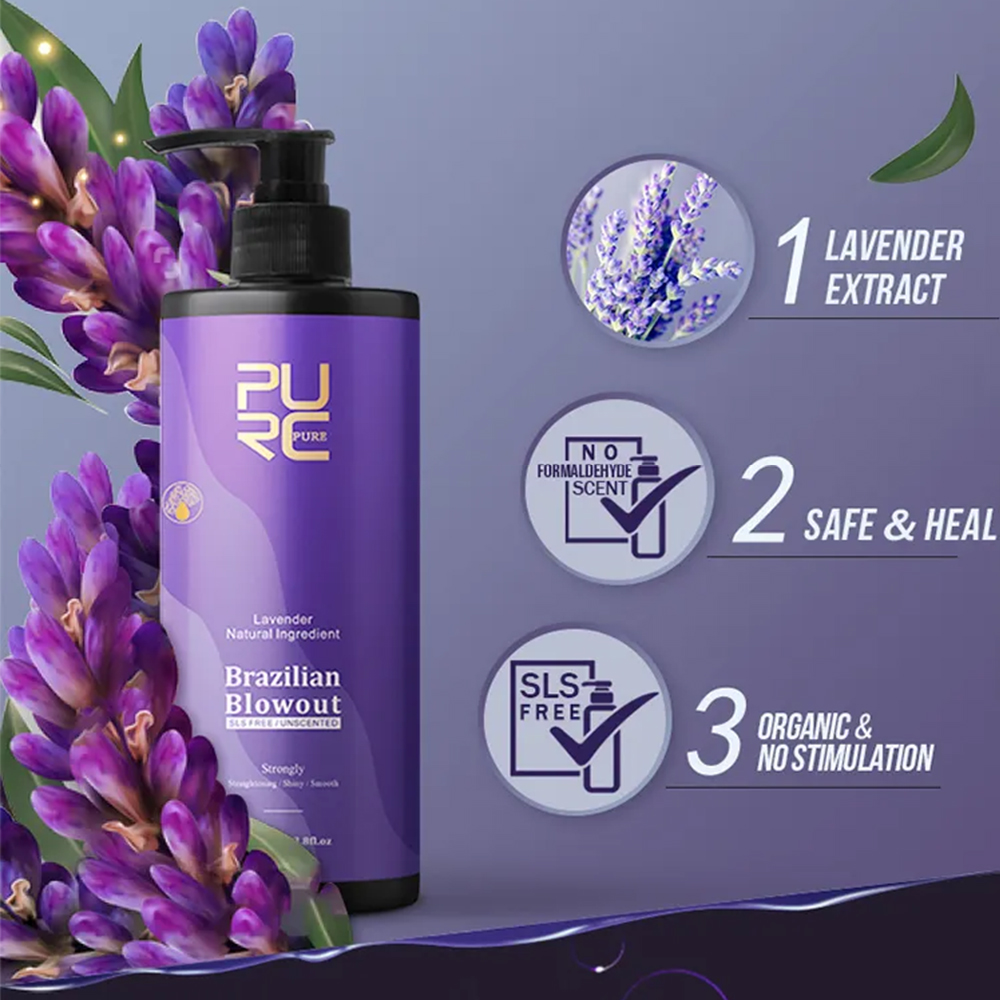 PURC Lavender 12% Brazilian Ke - đánh giá và giá Hair Care Keratin Shampoo