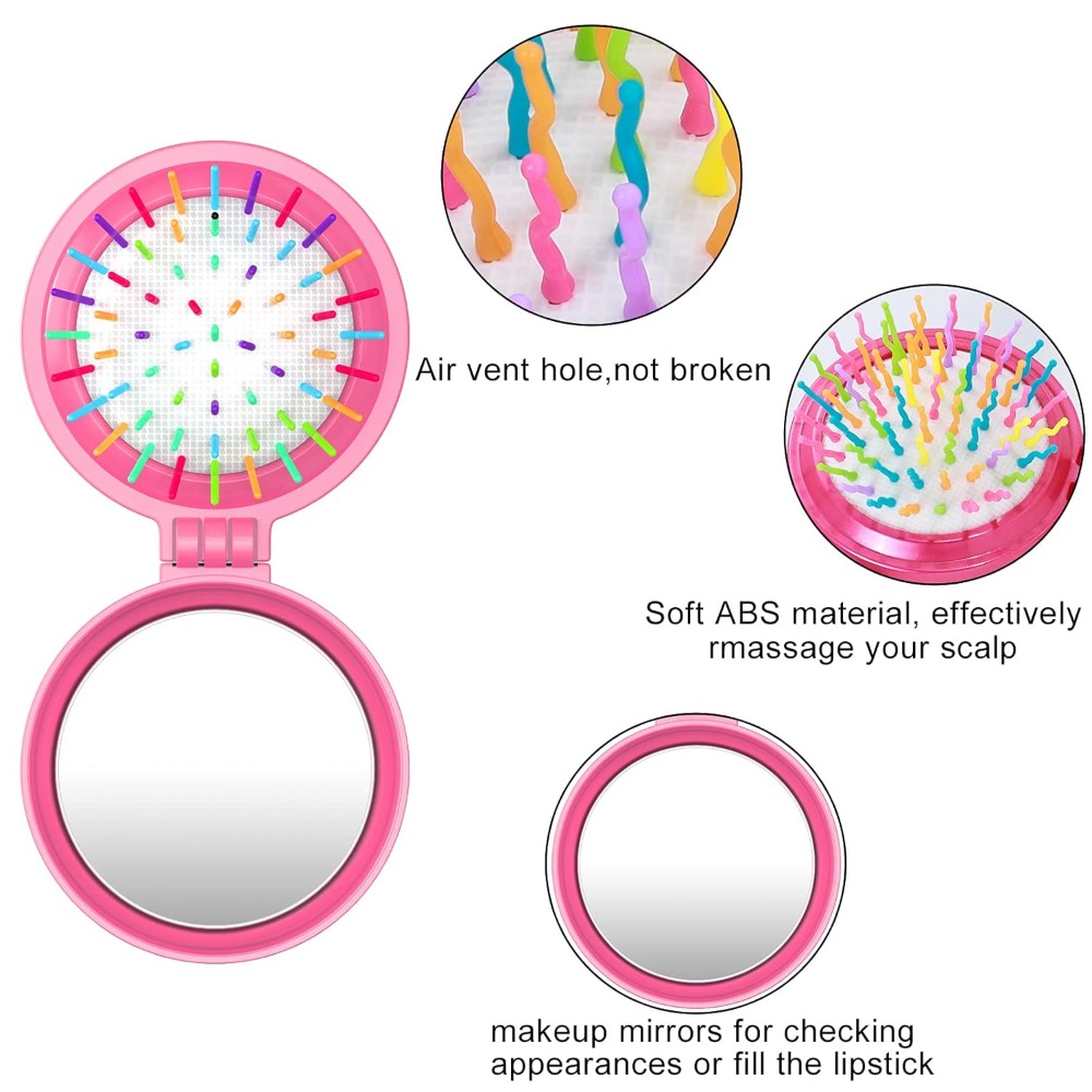 Folding Travel Hair Brush with - đánh giá và giá Hair Care Japanese