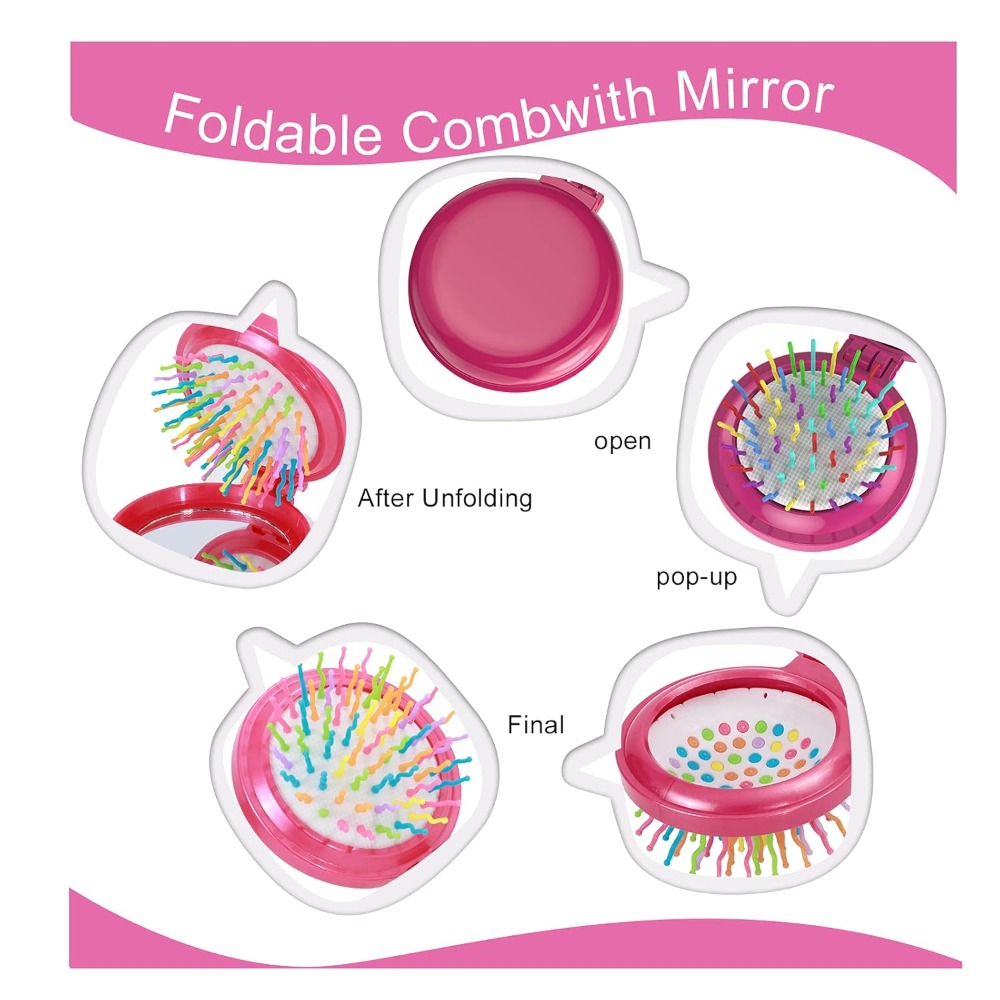 Folding Travel Hair Brush with - đánh giá và giá Hair Care Japanese